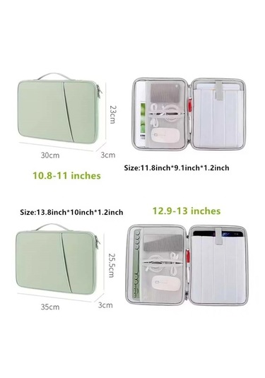 Tablet Ve Macbook Çantası 11'' - Koruyucu Kılıf Tablet Çantası - Laptop Liner Çantası - Notebook Bilgisayar Çantası Pembe