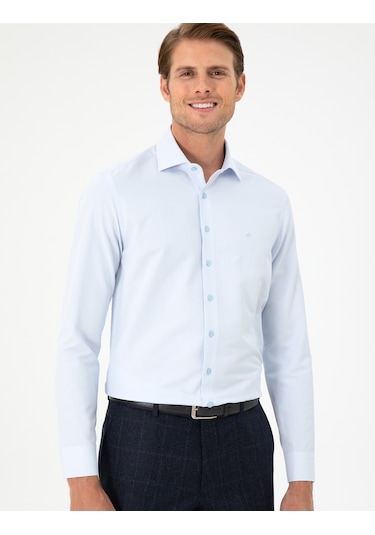 Pierre Cardin Erkek Açık Mavi Gömlek Desenli 50296573-vr003 Açık Mavi