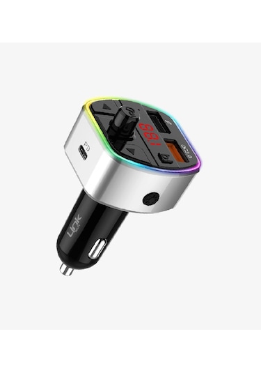 Linktech Fm Transmitter - Premium 38w Üç Girişli 5.0 Bluetooth Fm Transmitter - Çakmaklıktan Müzik