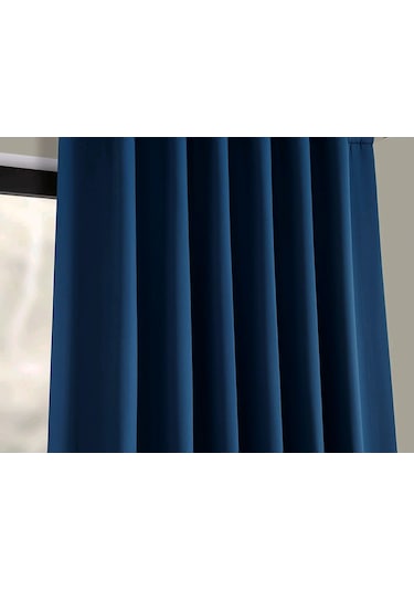 Taç Blackout Karartma Fon Perde Saks Mavisi Mavi