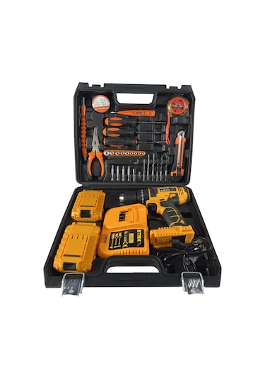 Staxx Power STX1070MB Kömürsüz Motor 58 V Samsung Çift Akülü Darbeli Matkap + 30 Parça