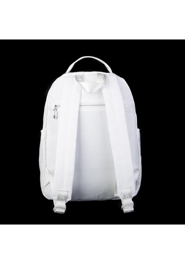 Nas Bag Extra Hafif Su Geçirmez Çok Gözlü Waterproof Unisex Sırt Çantası 30x40 Cm Beyaz