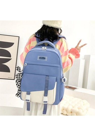 Amiqi Kt-9551 Yüksek Kalite İçin Okul Sırt Çantası Yeni Moda Okul Çantası S Kız Gençler İçin Okul Ça Siyah