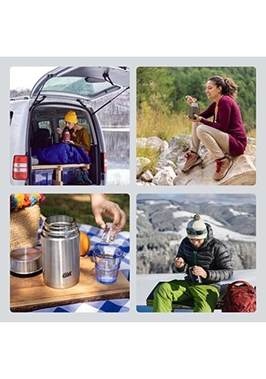 Majoris Paslanmaz Çelik Yemek Termosu, 550 Ml Siyah