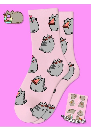 Geek On Calcetines Gat Pusheen Cat Pusheen Memes Kediler 159148257 Pembe
