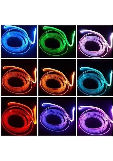 Araç Içi Atmosfer Ambiyans Led Neon Ip Led Rgb App Kontrollü 5 Parça