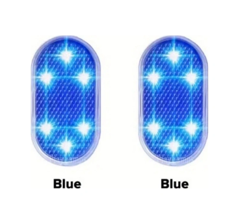 Besthome1 Mavi 2li 7 Renk Dokunmatik Usb Şarjlı Araç İçi Led Aydınlatma