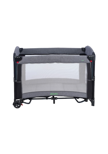 Mastic Anne Yanı Park Yatak Sallanır Oyun Parkı Cibinlikli Yatak Hediyeli 70x110 Cm Gri