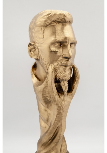 Messi Dünya Kupası Büst Şampiyonluk Figür Özel Tasarım 20 Cm