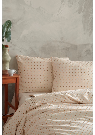 Freya Orange %100 Pamuklu Yıkamalı Tek Kişilik Nevresim Takımı
