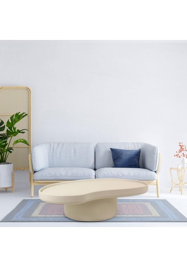 Kidney Sehpa Takımı Set Sehpa Rehome Beyaz - Turuncu