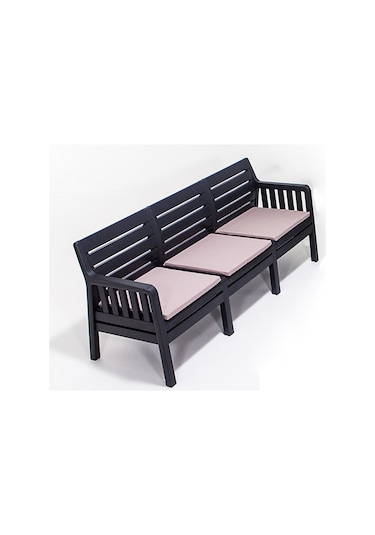 Lara Bahçe Balkon 3' Lü Koltuk-Antrasit