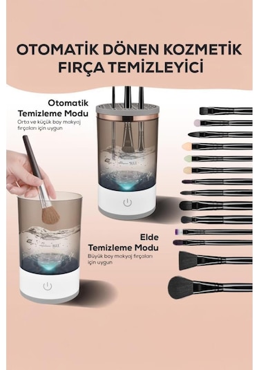 Otomatik Makyaj Fırçası Temizleme Makinesi