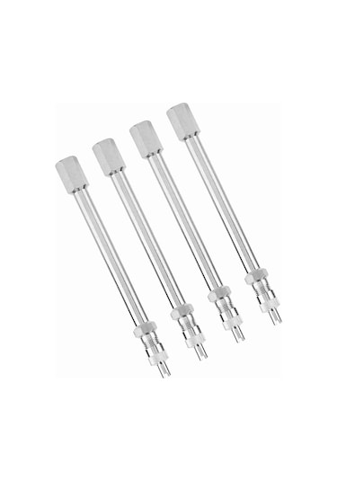 Yaleker Kamyon, Otobüs, Kamyonet İçin 100mm Krom Lastik Valfi Uzatıcı Çift Tekerlek Adaptörü 4 Adet - Kolay Enflasyon, Dayanıklı Malzeme