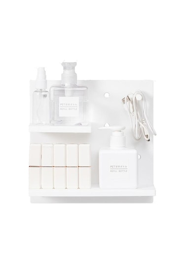 Plastik Delik Kurulu Duvar Rafı Depolama Rafı Organizatör Ev Mutfak Yatak Odası Asılı Duvar Pegboard Depolama Rafı Odası Dekor