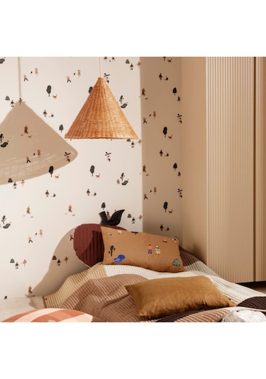 Rattan Avize Sarkıt: Colomb 35cm Kahve Krem