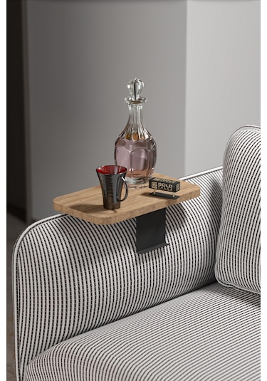 Zigon Sehpa Yan Sehpa Ayarlanabilir Tepsi Dikdörtgen Dekoratif Modern Yatay Dikey Koltuk Sehpası Ceviz Atlantik Çam