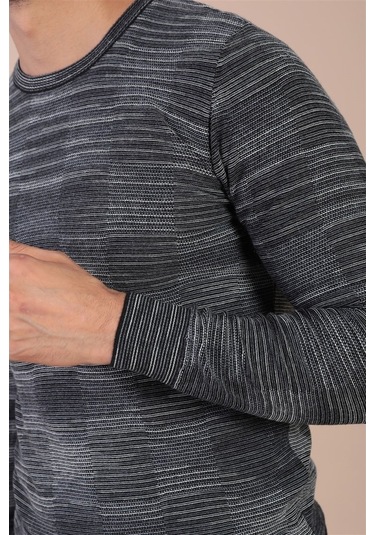 Ferraro Bisiklet Yaka Superfine Yün Kazak - Antrasit Antrasit (490433510) Antrasit