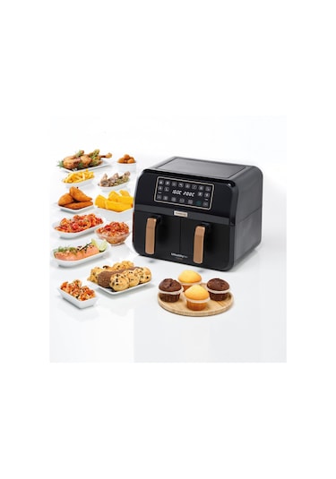 Kenwood HFP70.000BK Dual Air Fryer BK Copper