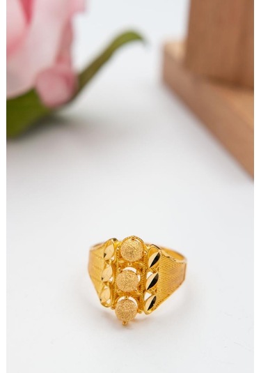 Latif Kuyumculuk 22 Ayar Altın Füzyon Döküm Kalemli Yüzük Lkyzk1521