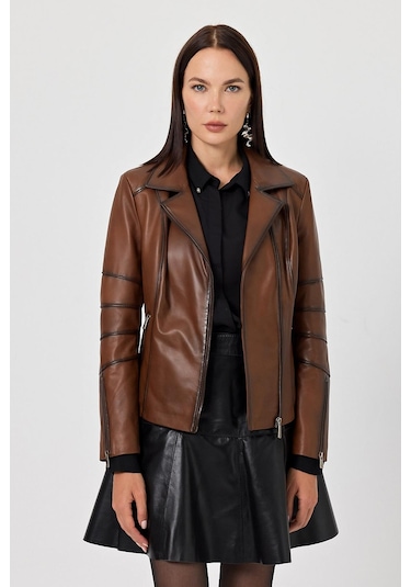 Diana Taba Kadın Deri Mont 001