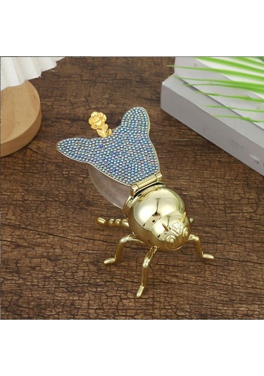 Trendooze Arı Şekilli Bal Süsü Baharat Kavanozu Mavi Renk Mavi