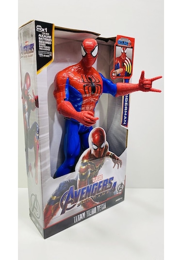 Oyuncak Spıderman Figür Oyuncak Örümcek Adam 30 Cm Işıklı Sesli