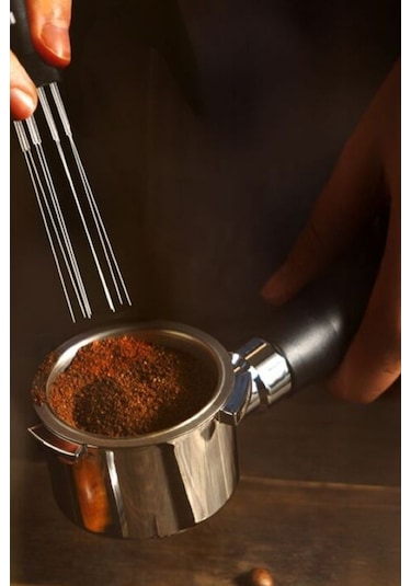 Macnoa Macstir 8 Iğneli Manyetik Wdt Espresso Dağıtım Aparatı Çırpıcı Siyah