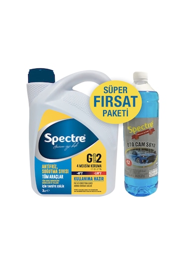 Spectre G12 Mavi Süper -40 Antifriz Kışlık Cam Suyu N11.259