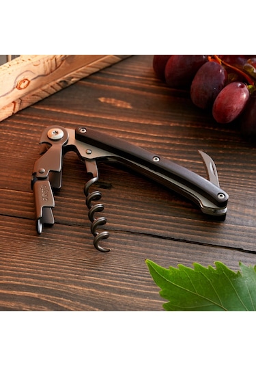 Deejo Waiter's Knife, Ebony Wood Kahverengi