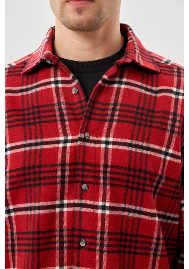 Açık Kırmızı Yünlü Ekose Desen Yumuşak Yaka Cepsiz Uzun Kol Casual Comfort Fit Gömlek 1004245227 Açık Kırmızı Açık Kırmızı Yünlü Ekose Desen Yumuşak Yaka Cepsiz Uzun Kol Casual Comfort Fit Gömlek 1004245227 Açık Kırmızı