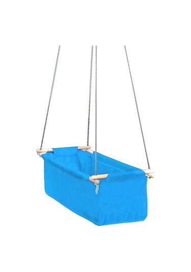 Indirimsmart Bundera Eko Üçlü Set Mavi Bebek Hamak Beşik Hoppala Zıpzıp Mavi