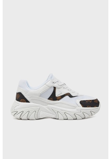 Guess Bayan Ayakkabı Fltnow Fal12 Whıbr Beyaz-kahve Beyaz - Kahverengi