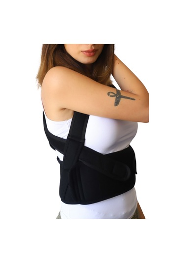 Dik Duruş Korsesi Balenli Unisex Kamburluk Önleyici Korse Koltuk Altı Acıtmayan Tasarım