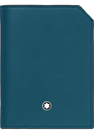 Mont Blanc Montblanc Meisterstück Selection Soft Mini 4cc Cüzdan 131246 Mavi