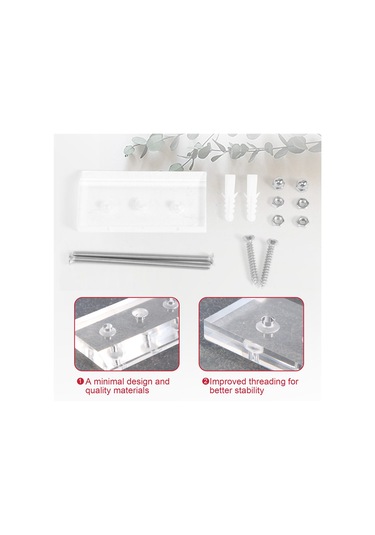 Duvara Monte Güverte Ekranı Lüks Kaykay Depolama Tutucu Rafı Şeffaf Renk Çok Renkli