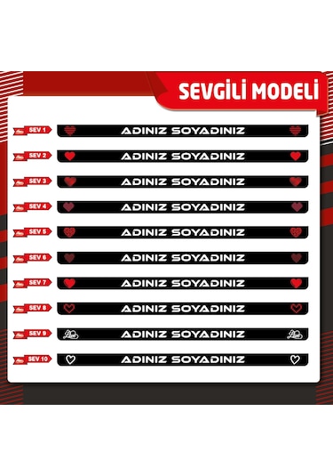 Plakalıkhane Premium Uv Baskılı Kişiye Özel Plakalık 2 Adet