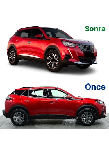 Peugeot 2008 Krom Yan Kapı Çıtası 2020- 4 Parça