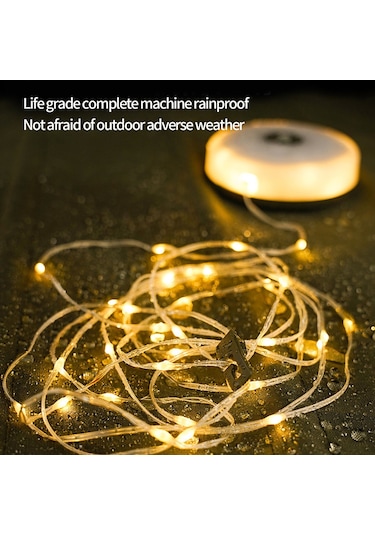 Vkemall Çok İşlevli Kamp Lambası, Renkli Işık Şeridi, Açık Hava Kamp Lambası, Çok Konuml Beyaz