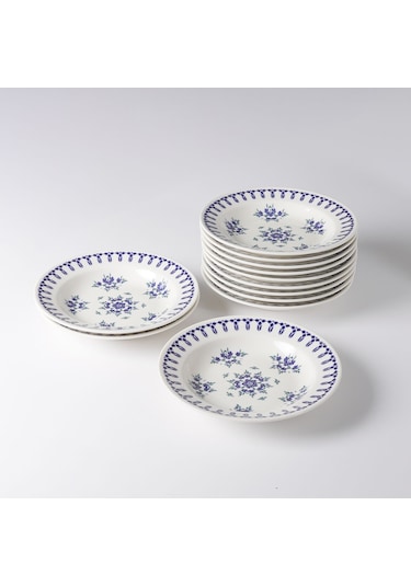 Güral Eda 12 Adet 19 Cm Çukur Yemek Tabağı 1654