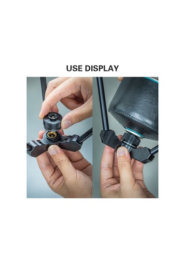 Symbee Kamp İçin Hafif Alüminyum Alloy Ocak Yüksekliği Artırıcı Adaptör, Dış Mekan Uyumlu, Güvenli Ve Sızıntısız Siyah