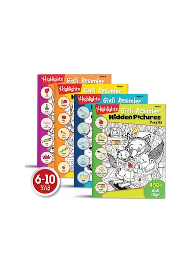 Focus Gelişim Hidden Pictures Gizli Resimler 4'lü Set