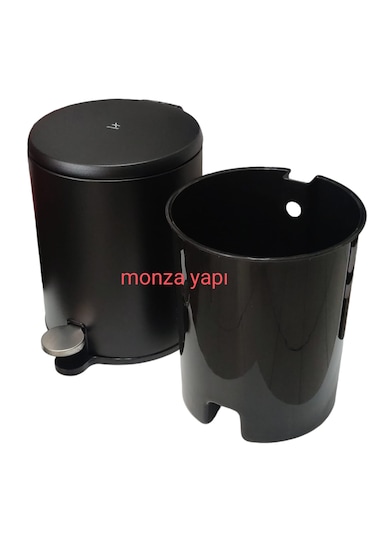 Primanova Cigo Çöp Kovası Soft Ve Wc Tuvalet Fırçası Mat Siyah