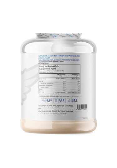Supplementler Whey Protein 2000 Gr Tuzlu Karamel