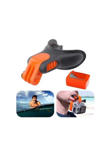 Bloomnest X-311 Gopro/djı Osmo Eylem Kamera Sörf Ağız Tutucu Diş Brace Montaj Şamandıra Blok Konektörü Altın
