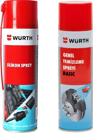 Würth Silikon Sprey 500 Ml + Fren Balata Spreyi 500 Ml