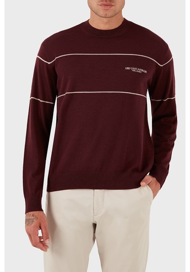 Emporio Armani Erkek Kazak Em002796 Af14199 M5065 Bordo Bordo