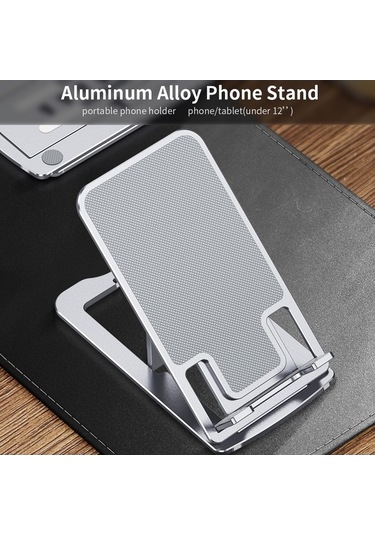 Pazly 7 Seviyeli Yükseklik Ayarlanabilir Bilgisayar Standı, Katlanır Telefon Standı, Ultra İnce Alüminyum T Standı
