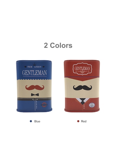 Yifomall Erkek Tıraş Aksesuarı: Paslanmaz Çelik Tıraş Bıçağı Atık Kutusu, Mavi, Kolay Kullanım, 10.4x7.3cm 1 Saat