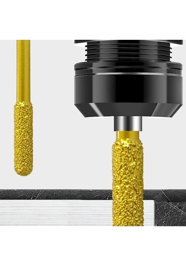 Lijinxu Elmas Taşlama Çapak Matkap Ucu Metal Gravür Dıy 8-mm